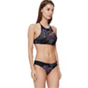 Grunge Paint Splatter Splash Ink Banded Triangle Bikini Set View3