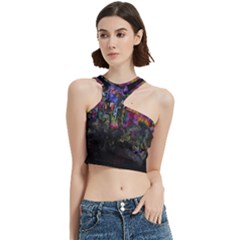 Grunge Paint Splatter Splash Ink Cut Out Top by Grandong