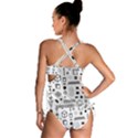 Pattern Hipster Abstract Form Geometric Line Variety Shapes Polkadots Fashion Style Seamless Tankini Set View2