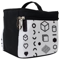 Pattern Hipster Abstract Form Geometric Line Variety Shapes Polkadots Fashion Style Seamless Make Up Travel Bag (big) by Grandong