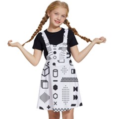 Pattern Hipster Abstract Form Geometric Line Variety Shapes Polkadots Fashion Style Seamless Kids  Apron Dress by Grandong