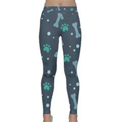 Bons Foot Prints Pattern Background Classic Yoga Leggings by Grandong