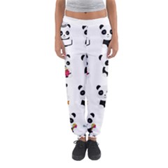 Playing Pandas Cartoons Women s Jogger Sweatpants by Apen