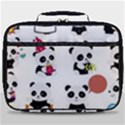 Playing Pandas Cartoons Full Print Lunch Bag View1