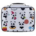 Playing Pandas Cartoons Full Print Lunch Bag View2