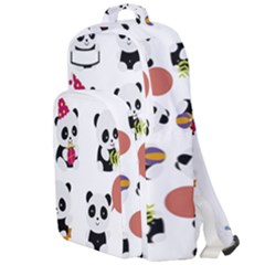 Playing Pandas Cartoons Double Compartment Backpack by Apen