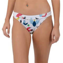 Vector Set Isolates With Cute Birds Scandinavian Style Band Bikini Bottoms by Apen