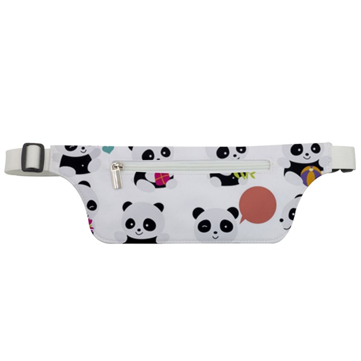 Playing Pandas Cartoons Active Waist Bag