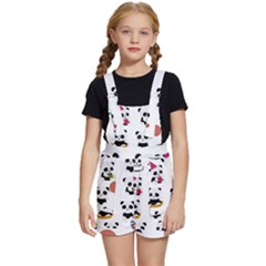 Playing Pandas Cartoons Kids  Short Overalls by Apen