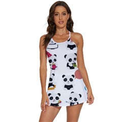 Playing Pandas Cartoons 2-in-1 Flare Activity Dress by Apen