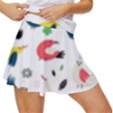 Vector Set Isolates With Cute Birds Scandinavian Style Women s Skort View3