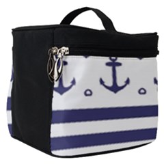 Anchor Background Design Make Up Travel Bag (small) by Apen