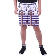 Anchor Background Design Men s Pocket Shorts by Apen