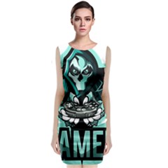 Gamer Illustration Gamer Video Game Logo Classic Sleeveless Midi Dress by Sarkoni