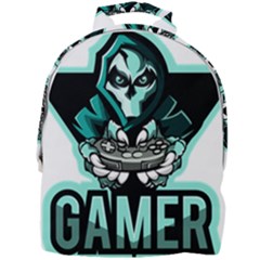 Gamer Illustration Gamer Video Game Logo Mini Full Print Backpack by Sarkoni