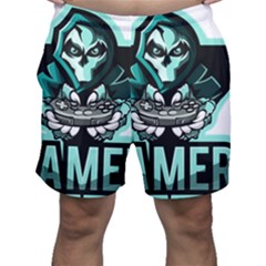 Gamer Illustration Gamer Video Game Logo Men s Shorts by Sarkoni