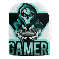 Gamer Illustration Gamer Video Game Logo Drawstring Pouch (3xl) by Sarkoni