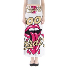 Music Hip Hop Text Black White 3d Full Length Maxi Skirt by Sarkoni