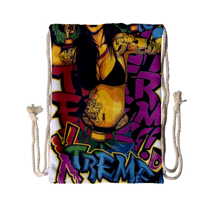 Xtreme Skateboard Graffiti Drawstring Bag (Small)