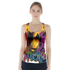 Xtreme Skateboard Graffiti Racer Back Sports Top by Sarkoni