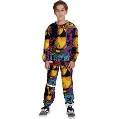 Xtreme Skateboard Graffiti Kids  Sweatshirt Set by Sarkoni