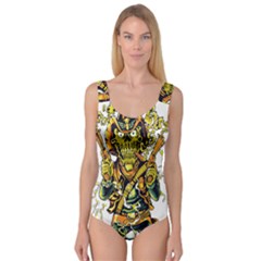 Cowboy Skeleton With Gun Illustration Princess Tank Leotard  by Sarkoni