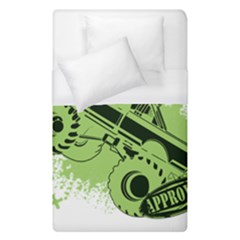 Monster Truck Illustration Green Car Duvet Cover (single Size) by Sarkoni