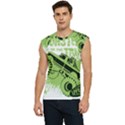 Monster Truck Illustration Green Car Men s Raglan Cap Sleeve T-Shirt View1