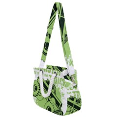 Monster Truck Illustration Green Car Rope Handles Shoulder Strap Bag by Sarkoni