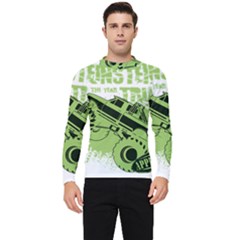 Monster Truck Illustration Green Car Men s Long Sleeve Rash Guard by Sarkoni