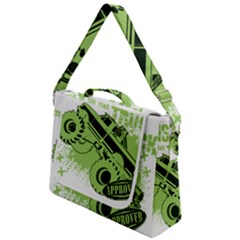 Monster Truck Illustration Green Car Box Up Messenger Bag by Sarkoni