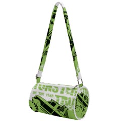 Monster Truck Illustration Green Car Mini Cylinder Bag by Sarkoni