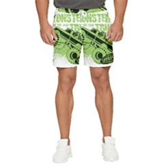 Monster Truck Illustration Green Car Men s Runner Shorts by Sarkoni