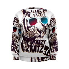 Krazy Katz 3d Tiger Roar Animal Women s Sweatshirt by Sarkoni