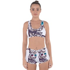 Krazy Katz 3d Tiger Roar Animal Racerback Boyleg Bikini Set by Sarkoni