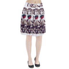 Krazy Katz 3d Tiger Roar Animal Pleated Skirt by Sarkoni