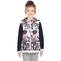 Krazy Katz 3d Tiger Roar Animal Kids  Hooded Puffer Vest by Sarkoni