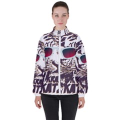 Krazy Katz 3d Tiger Roar Animal Women s High Neck Windbreaker by Sarkoni