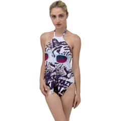 Krazy Katz 3d Tiger Roar Animal Go With The Flow One Piece Swimsuit by Sarkoni