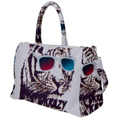 Krazy Katz 3d Tiger Roar Animal Duffel Travel Bag by Sarkoni