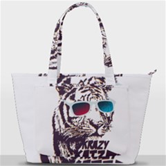 Krazy Katz 3d Tiger Roar Animal Back Pocket Shoulder Bag  by Sarkoni