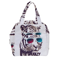 Krazy Katz 3d Tiger Roar Animal Boxy Hand Bag by Sarkoni