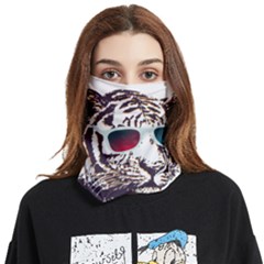 Krazy Katz 3d Tiger Roar Animal Face Covering Bandana (two Sides) by Sarkoni