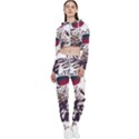 Krazy Katz 3d Tiger Roar Animal Cropped Zip Up Lounge Set View1