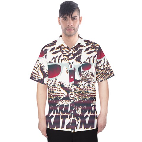 Krazy Katz 3d Tiger Roar Animal Men s Hawaii Shirt by Sarkoni