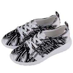 Hip Hop Music Drawing Art Graffiti Women s Lightweight Sports Shoes by Sarkoni