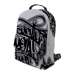 Hip Hop Music Drawing Art Graffiti Flap Pocket Backpack (large) by Sarkoni