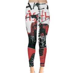 Cars City Fear This Poster Everyday Leggings  by Sarkoni