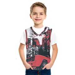 Cars City Fear This Poster Kids  Basketball Tank Top by Sarkoni