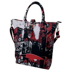 Cars City Fear This Poster Buckle Top Tote Bag by Sarkoni